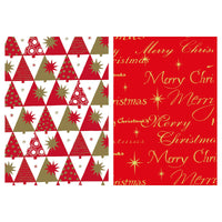 33 Sqft Christmas Happy Holidays Gift Wrap, 30"X158", 1.57" Core, 8 Designs