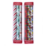 3Pk Whimsy Cmas Holo/Metallic/Printed Roll Wraps, 30"X120", 2" Dia, 75 Sqft/Total, 2 Assts