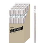 12.3 Sqft Clear Cello Wrap, 30"X59", 1.34" Core