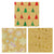25 Sqft Christmas Happy Holiday Kraft Hot Stamp Gift Wrap, 2" Core, 30"X120", 6 Designs