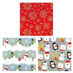 25 Sqft Christmas Joy Hologram Gift Wrap, 2" Core, 30"X120", 6 Designs