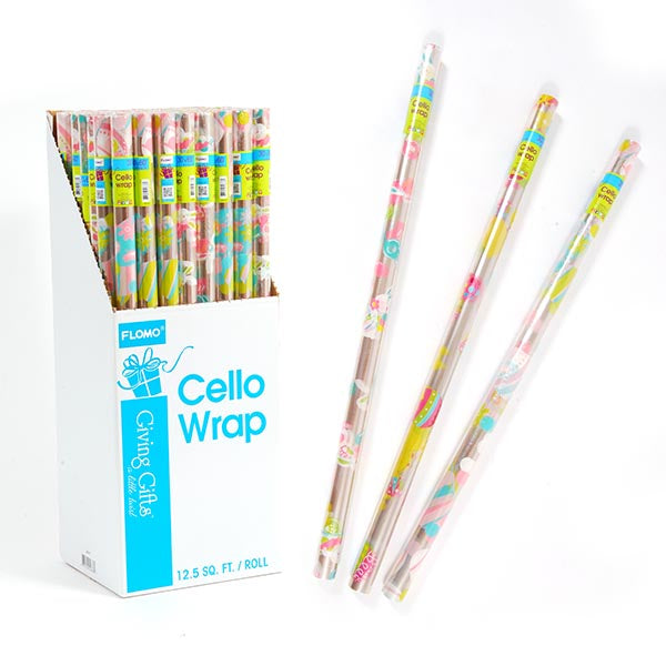 12.5 Sqft. Easter Printed Cello Wrap, 3 Designs