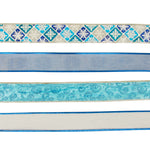 3 Yards Blue Collection Wire Edge Ribbon 2" X 3Yds, 4 Styles