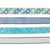 3 Yards Blue Collection Wire Edge Ribbon 2" X 3Yds, 4 Styles