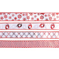 2" X 3 Yd Christmas Wired Satin Ribbon In Pdq, 4 Assortments