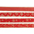 2" X 3 Yd Christmas Faux Burlap Ribbon With Glitter In Pdq, 4 Assortments