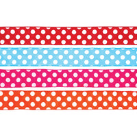 2" X 3Yds Dot Satin Wire Edge Ribbon, 2 Assts - Brights & Pastels- 4 Colors Each