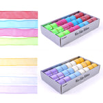 2" X 3Yds Solid Spring Organza Wire Edge Ribbon, 2 Assts - Brights & Pastels- 4 Colors Each