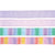 2" X 3Yds Ombre-Rainbow Satin/Solid Organza Wire Edge Ribbon, 2 Prints/2 Solids 4 Colors