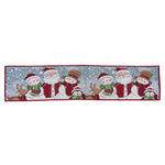 Christmas Whimsy Characters Table Runner 13" X 54"