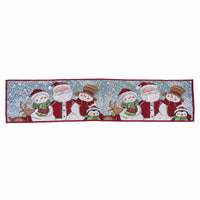 Christmas Whimsy Characters Table Runner 13" X 54"