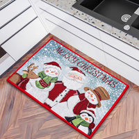 Christmas Whimsy Characters Kitchen Mat 20" X 30"