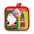 Trendy Christmas Printed Pot Holder 6.75" X 6.75", 2 Designs