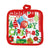 Trendy Christmas Printed Pot Holder 6.75" X 6.75", 2 Designs