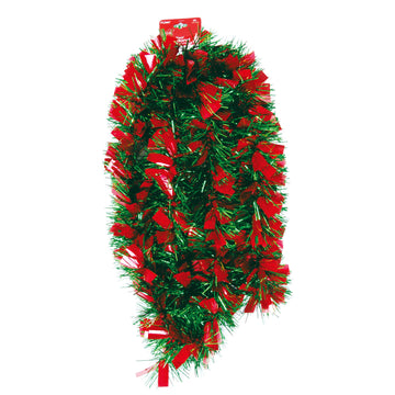 9 Ft Chunky Tinsel Garland, 3 Colors