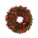 18" Chunky Tinsel Wreath, 3 Colors