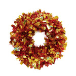 18" Chunky Tinsel Wreath, 3 Colors