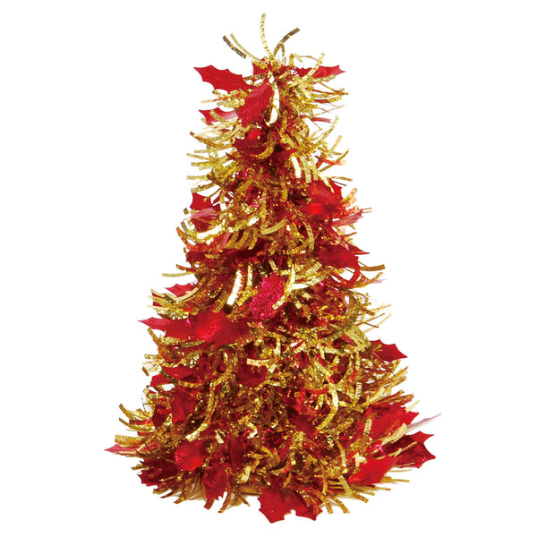 10" X 7" Dia Tinsel Tree, 2 Assortments