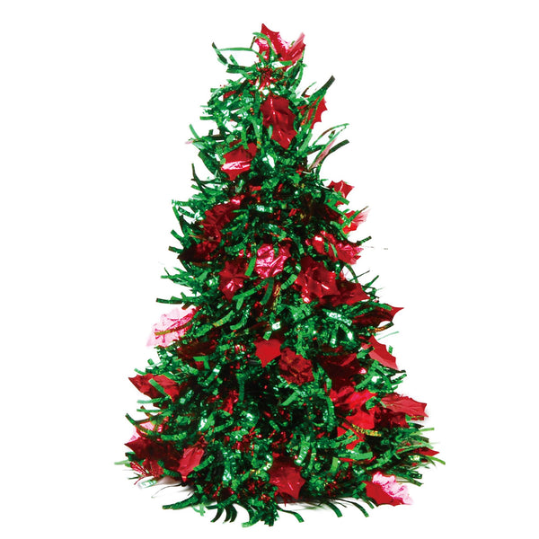 10" X 7" Dia Tinsel Tree, 2 Assortments