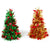 10" X 7" Dia Tinsel Tree, 2 Assortments