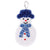 12.9" X 7.2" Tinsel Snowman Hanging Decoration, 2 Colors