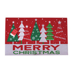 Christmas-Contemporary Printed Door Mat, 29.9"X 17.7"X 0.16" , 2 Designs