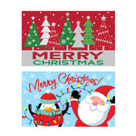 Christmas-Contemporary Printed Door Mat, 29.9"X 17.7"X 0.16" , 2 Designs