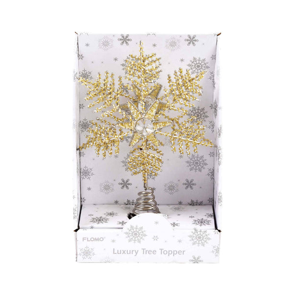 Christmas-11" Beaded Tree Topper In Open Box