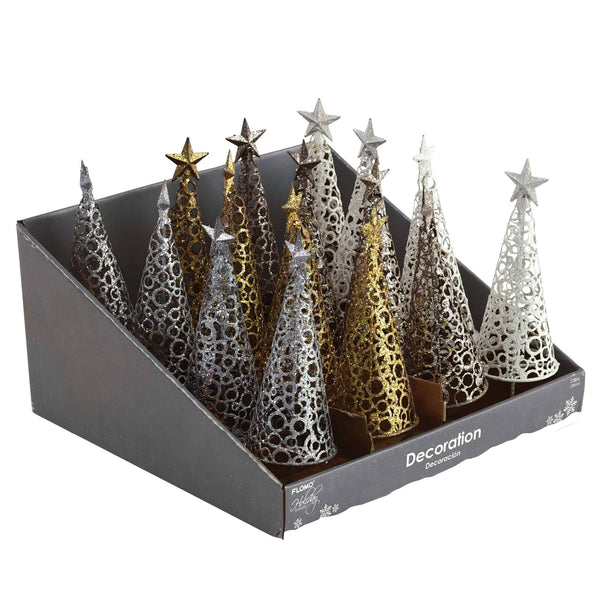 Christmas Tree In Pdq, 8"H X 2.5" W, 4 Colors