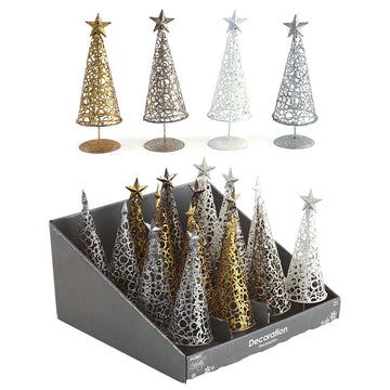 Christmas Tree In Pdq, 8"H X 2.5" W, 4 Colors