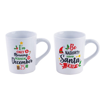 14.5Oz Christmas Holiday Humor Mug, 2 Assortments