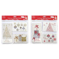 9Ct Christmas Money Card And Gift Card Holders W/ Hot Stamping & W/ Envelope, 2 Assortments