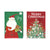2Ct Christmas Traditional Box Gift Card Holders With Hot Stamping 3.75" X 5.5", 2 Assortments