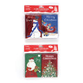 2Ct Christmas Traditional Box Gift Card Holders With Hot Stamping 3.75" X 5.5", 2 Assortments