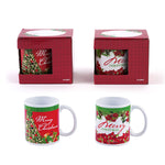 11Oz Christmas Boxed Mug, 2 Assortments
