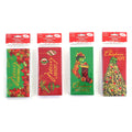 5Ct Christmas Money Card Holders With Hot Stamping, 4 Designs