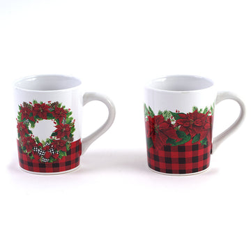 14.5Oz Christmas Traditional Mug, 2 Assortments