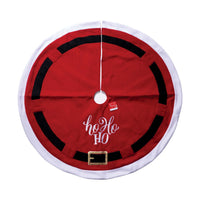 42" Christmas Ho Ho Ho Fleece Tree Skirt