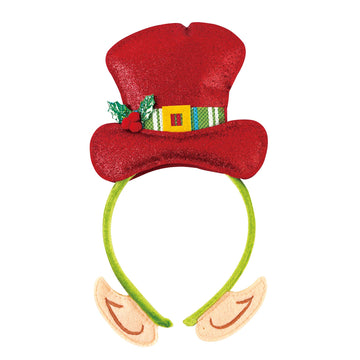 10" Christmas Elf Headband, 2 Assortments