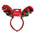 10.5" Christmas Reversible Sequin Reindeer Antler Headband, 2 Designs