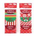 3Ct Christmas Paper Gift Card Holders With Hot Stamping 3.75" X 2.5", 2 Assortments