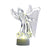 4.5" Christmas Led Angels In Display, 2 Designs