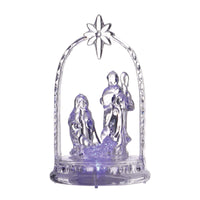 4.5" Christmas Led Nativity In Display, 2 Designs