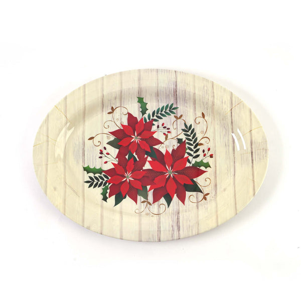 18" Christmas Oval Serving Platter, 2 Designs
