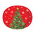 12Ct 12.25" Christmas Oval Paper Plates, 2 Designs