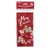 5Ct Christmas Traditional Money Card Holders With Hot Stamping 7.25" X 3.5", 4 Designs