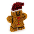 6.5" Christmas Gingerbread Man & Dinosaur Tinsel Decoration, 2 Designs