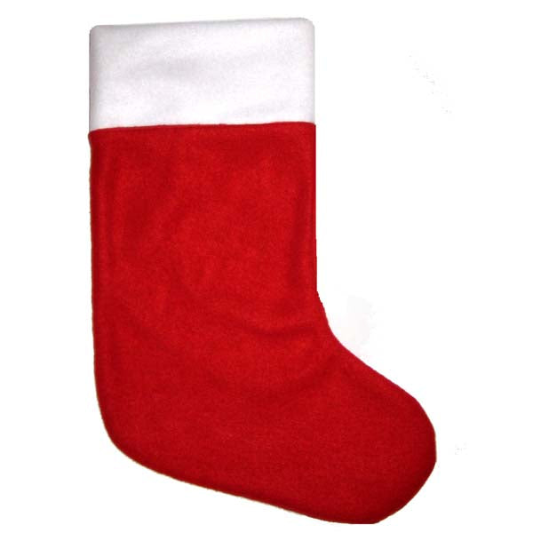 17" Felt Stocking With White Trim