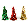 15" Tinsel Tree With Laser Dots 15" X 6"Dia. , 3 Colors