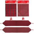 13" X 71" Plaid Table Runner With Tassel, 2 Designs